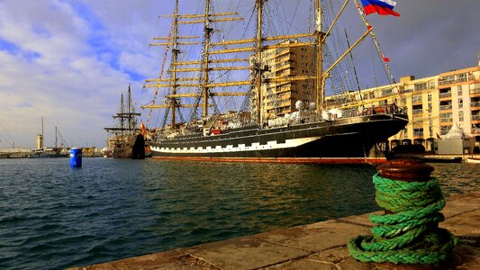 Training ship stop boat