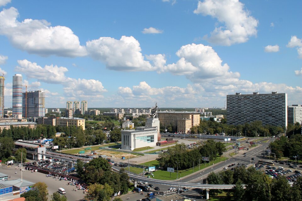 Panoramic architecture the urban landscape