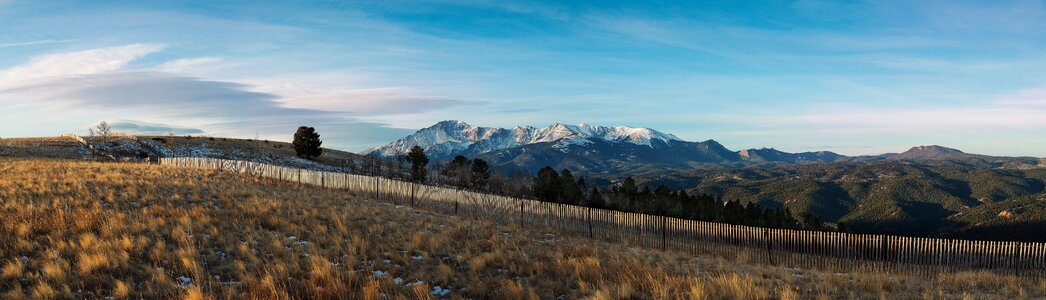 Landscape mountain sky