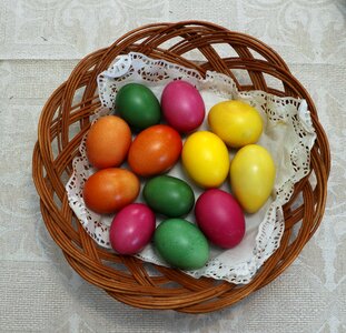 Egg basket food photo