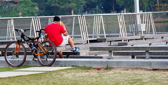 Relax cycle biker