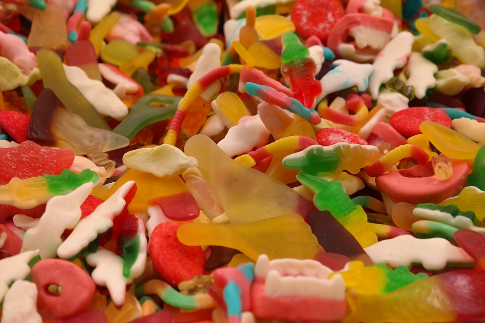 Colorful color gelatin