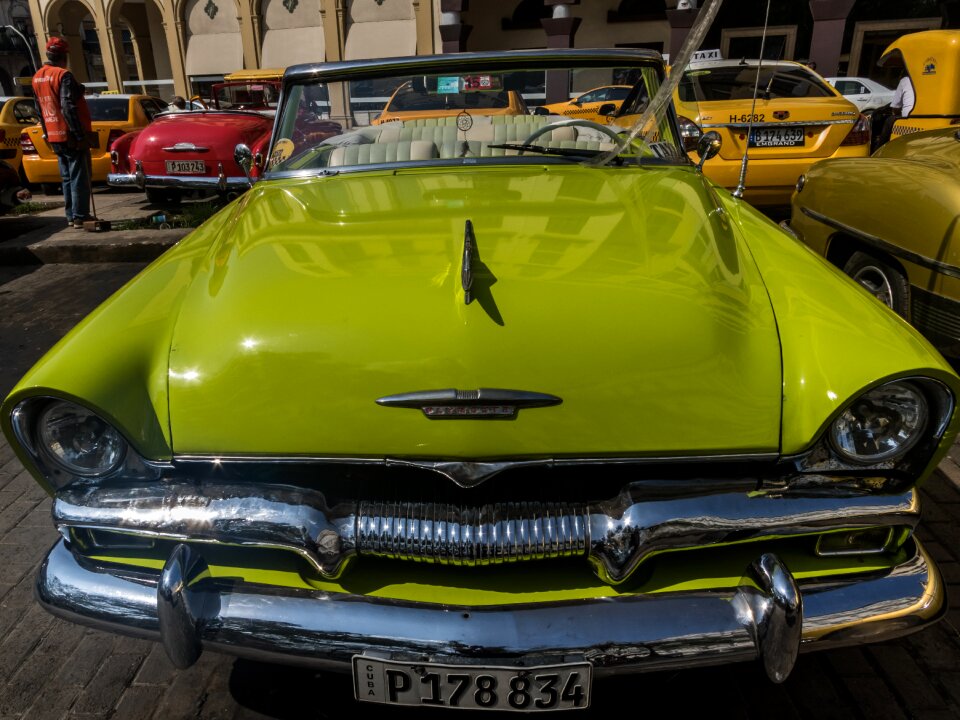 Plymouth green convertible