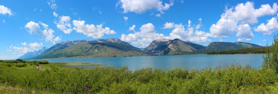 Lake landscape mountain