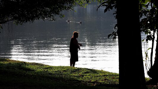 Dawn people solitude