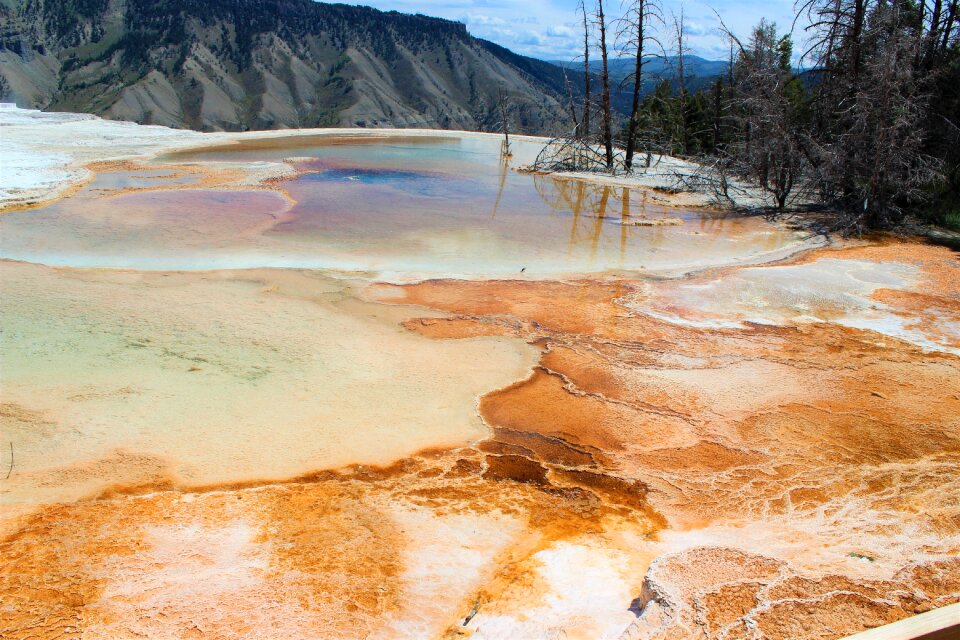 Geology thermal spring yellowstone