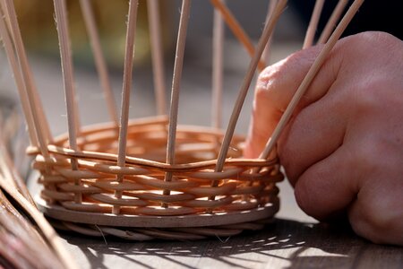 Hand craft basket weave photo