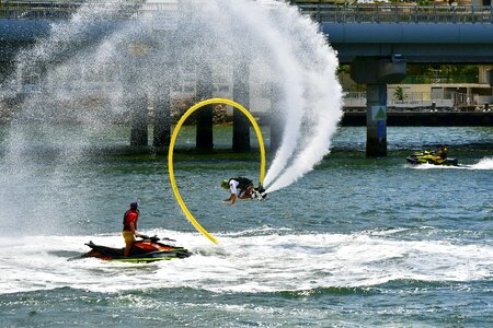 Action sport water jets photo