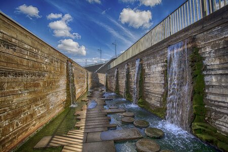 Bridge waterfall hdr