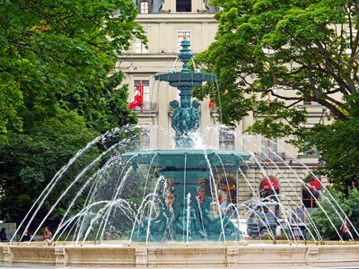 Fountain multistory water games photo