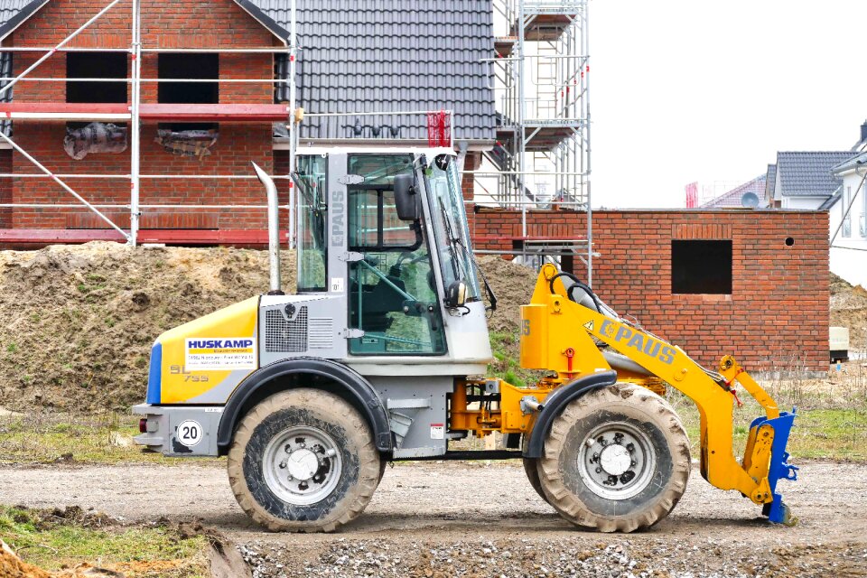 Site construction machine metallic