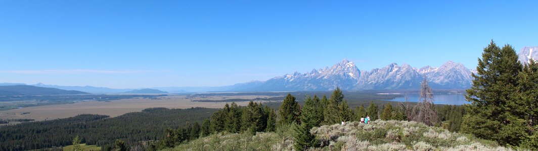 Sky panoramic image mountains photo