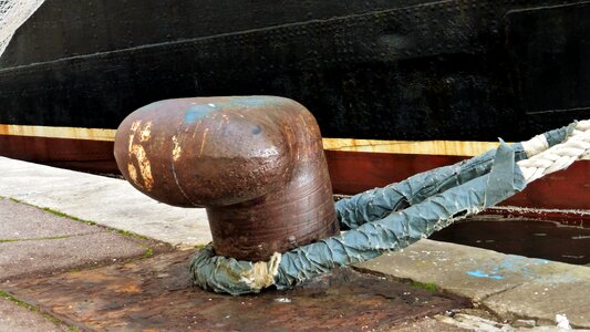 Old mooring docking