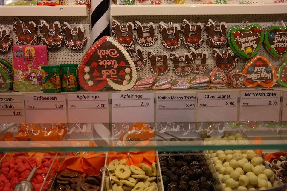 Fair christmas market stall