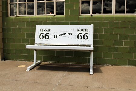 Seat route 66 old photo