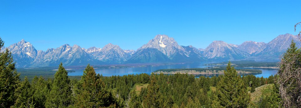 Panorama panoramic image lake photo
