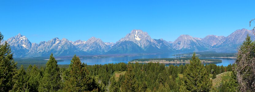 Panorama panoramic image lake photo