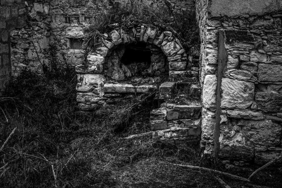 Abandoned damaged weathered