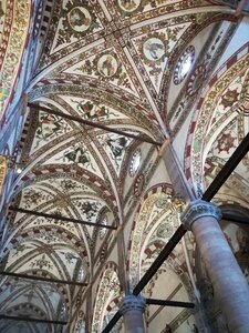 Cathedral ceiling inside