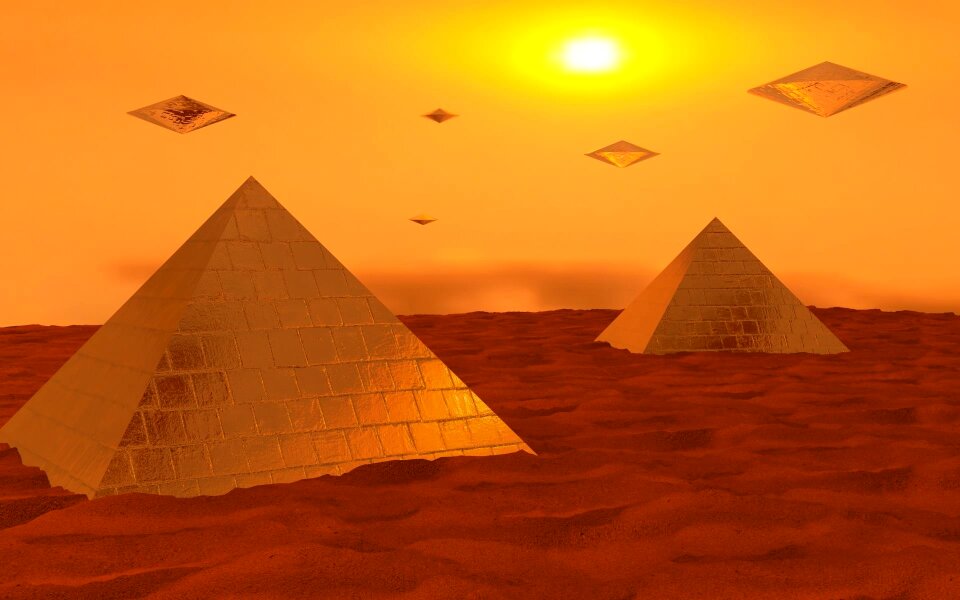 Desert sunset travel