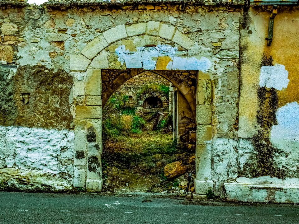 Old abandoned damaged