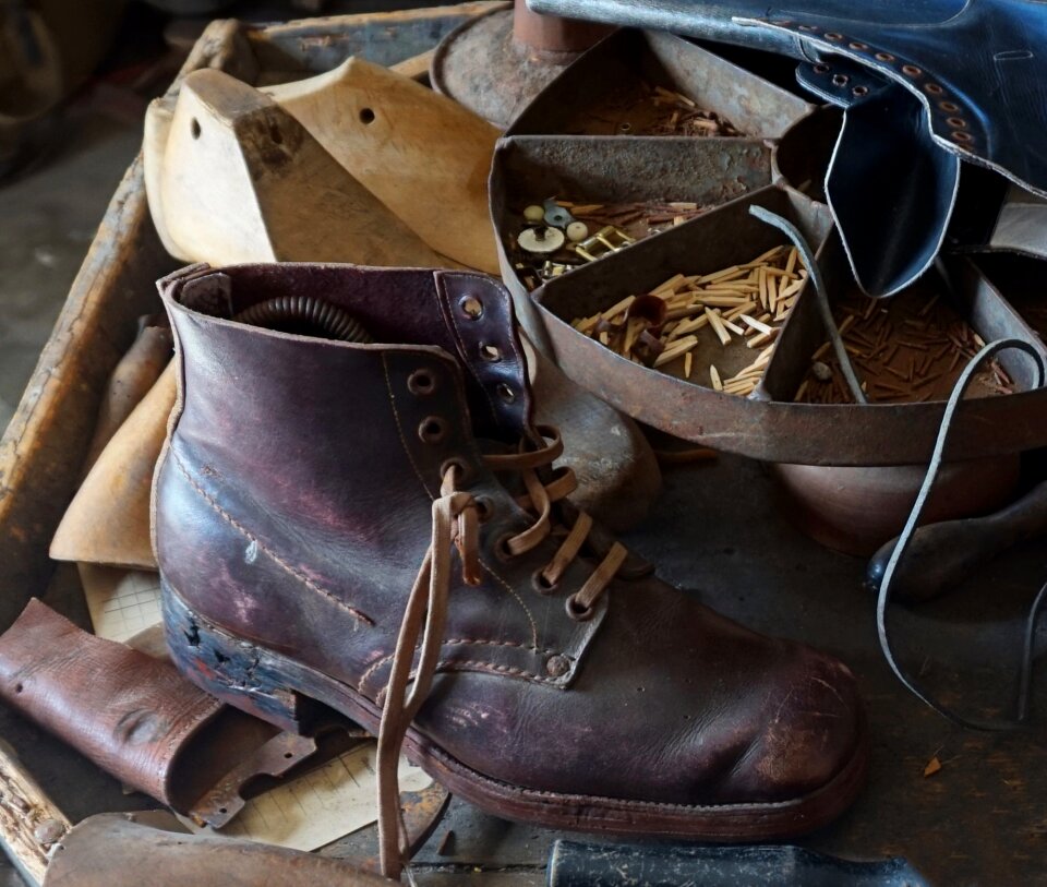 Leather vintage dirty
