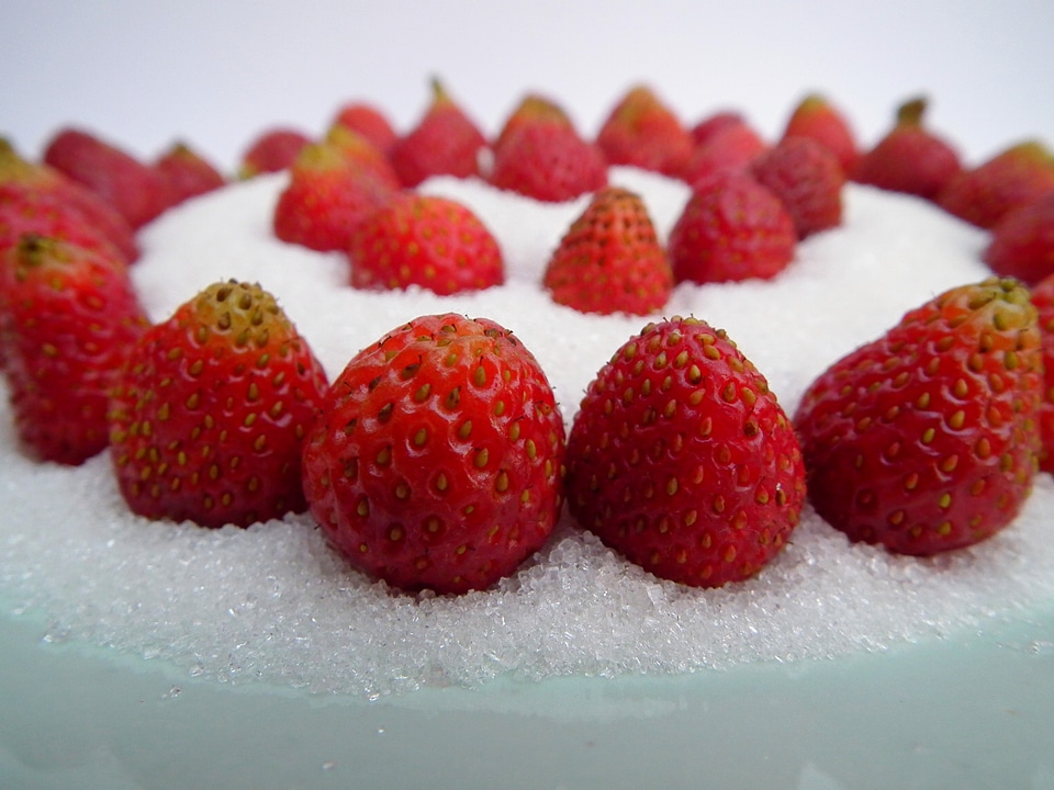 Wild strawberry garden strawberry appetizing