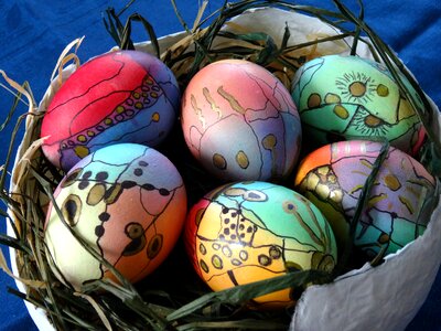 Easter eggs decoration easter theme photo