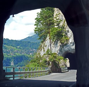 Interlaken - thun rock tunnel photo