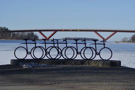 Beach nature bikes photo