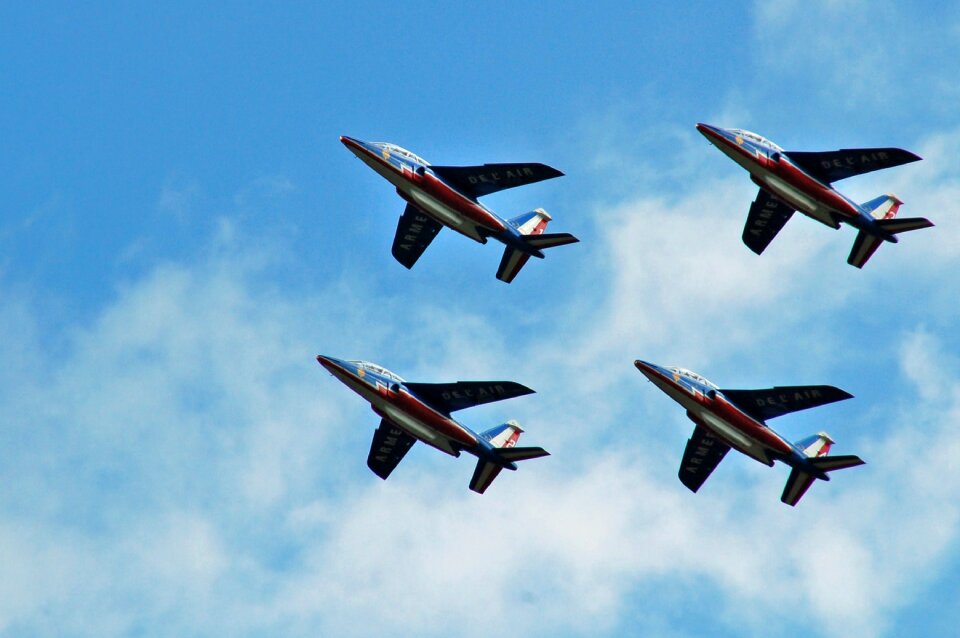 Airshow formation fly