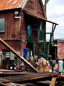 Industry rusty old