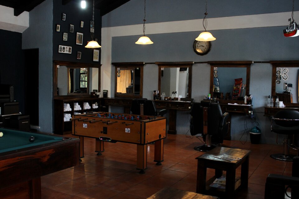 Chair inside barber shop