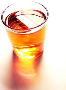 Glass drinking sap