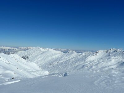 Mountain ice panorama photo