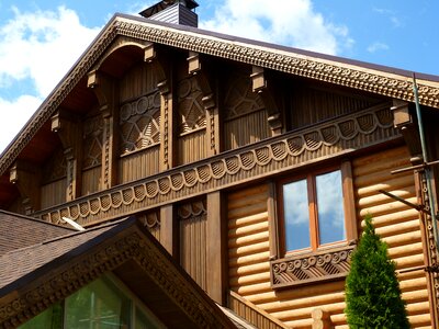 Architecture wood building