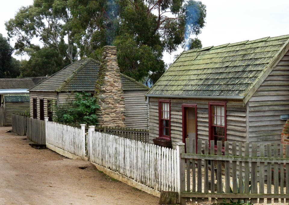 Wooden bungalow pioneer village