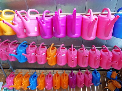 Plastic goods colorful photo