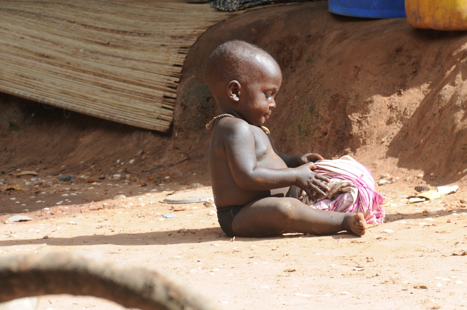 Small boy toy poverty