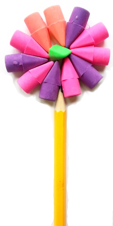 Pencil erasers school