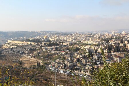 Jerusalem scopus mountain old town photo