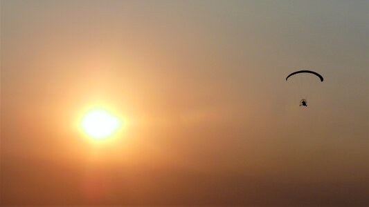 Paragliding helicopter propeller