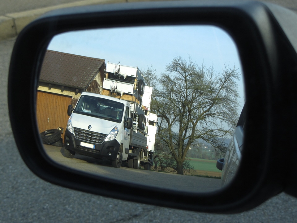 Truck trailers road