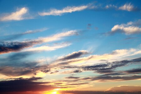 Sunset outdoors sky photo