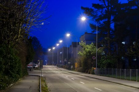 Auto lighting asphalt photo