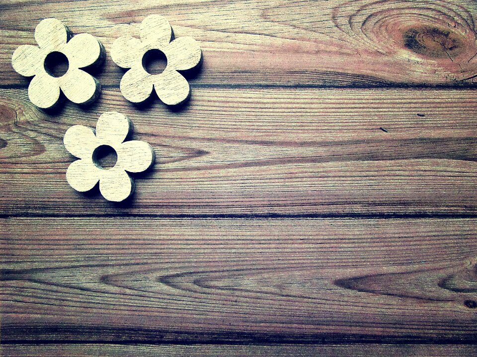 Wood flower arts and crafts work