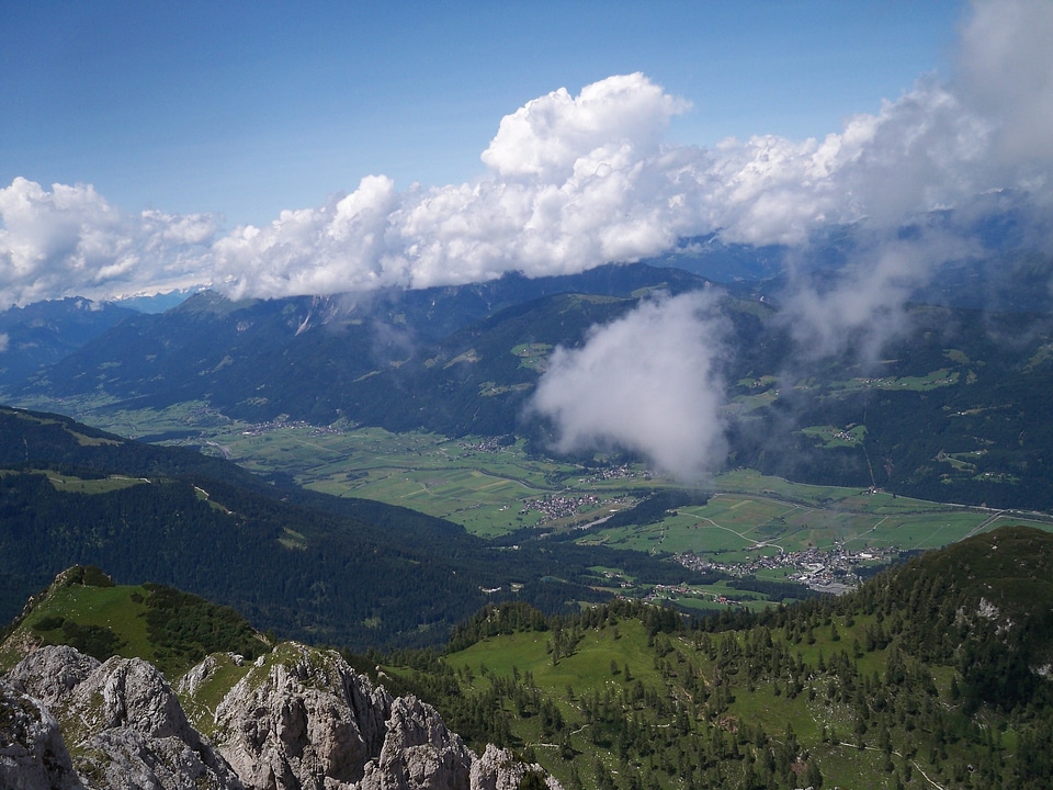 Large high mountains heights