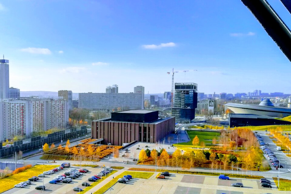 The area of the city panoramic katowice
