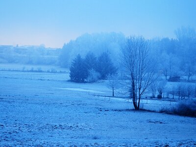 Frost frozen fog