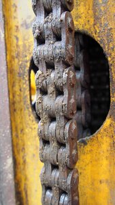Steel rust chain photo